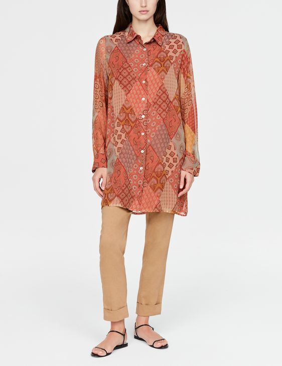Sarah Pacini Long shirt - patchwork