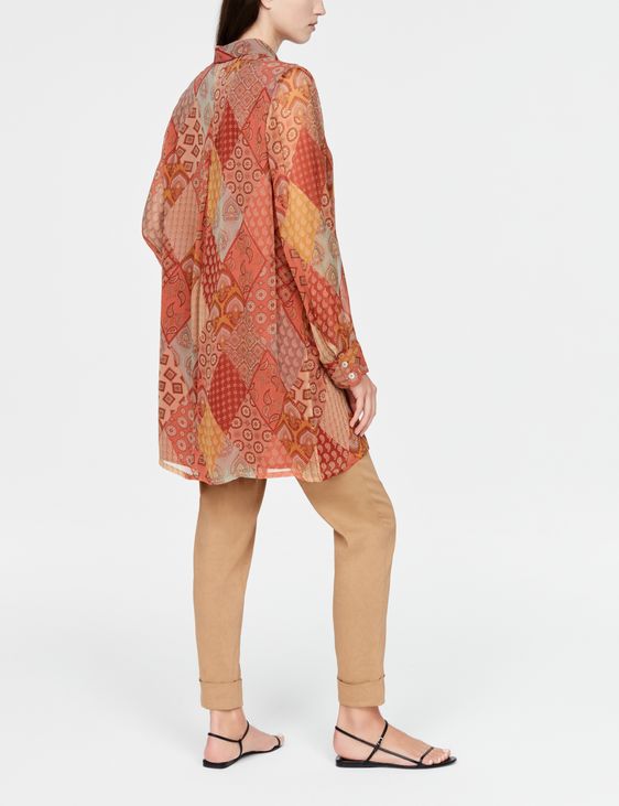 Sarah Pacini Long shirt - patchwork