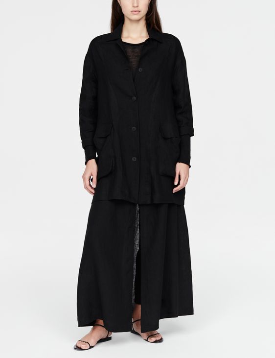 Sarah Pacini Veste en lin - poches à soufflet