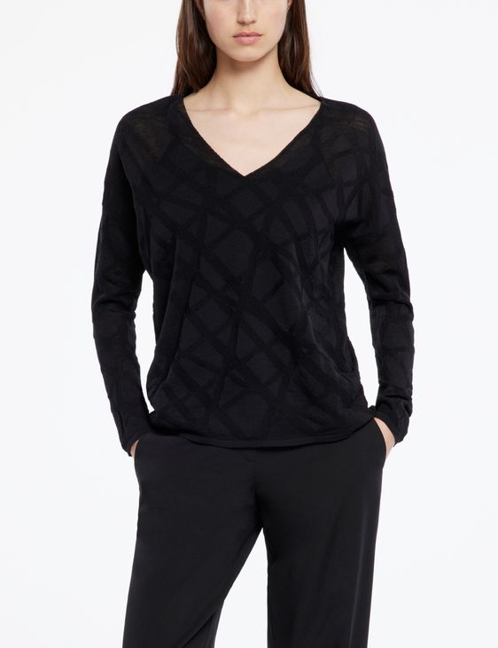 Sarah Pacini Merino sweater - V-neck