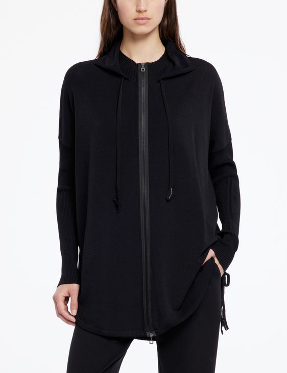 Sarah Pacini Strickjacke im Streetwear-Style - verstellbarer Saum