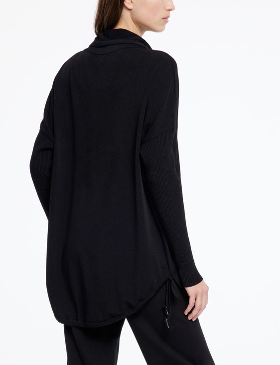 Sarah Pacini Strickjacke im Streetwear-Style - verstellbarer Saum