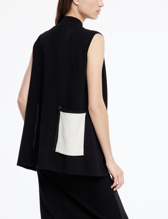 Sarah Pacini Long cardigan - poches réversibles