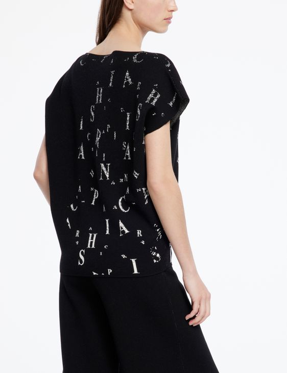 Sarah Pacini Sweater - scattered letters