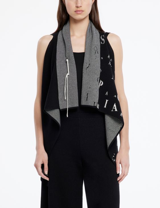 Sarah Pacini Cardigan long - lettres éparpillées