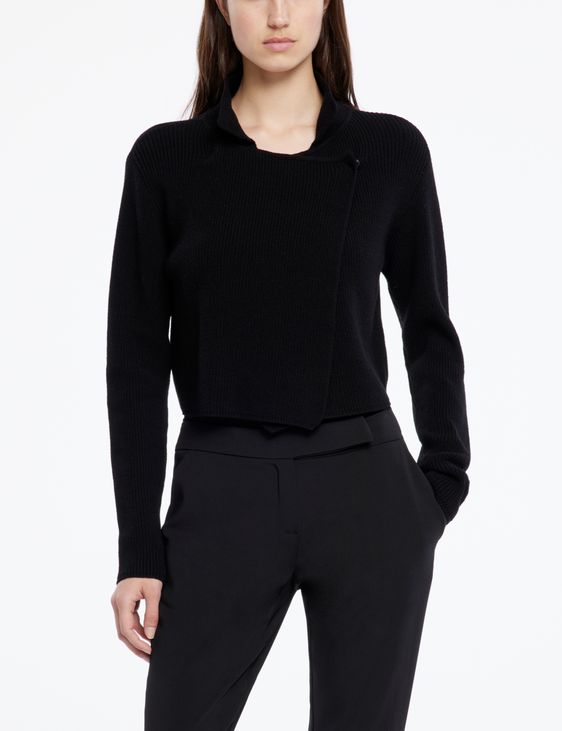 Sarah Pacini Korte cardigan - reliëf