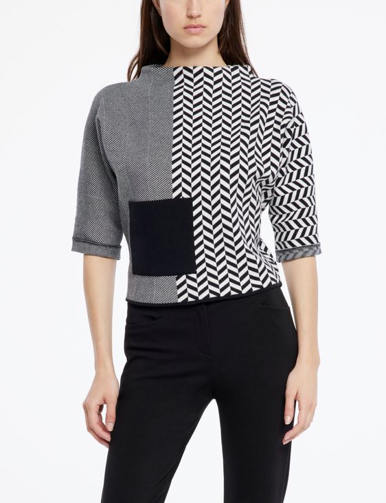 Sarah Pacini Trui - chevron