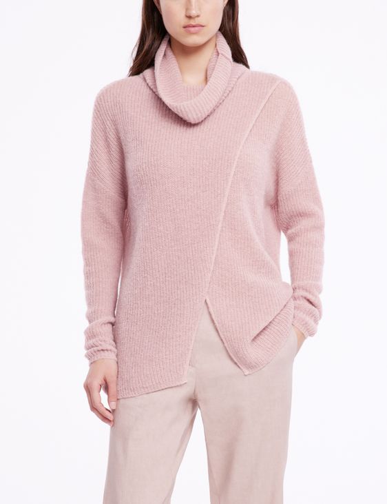 Sarah Pacini Pull croisé - col cheminée