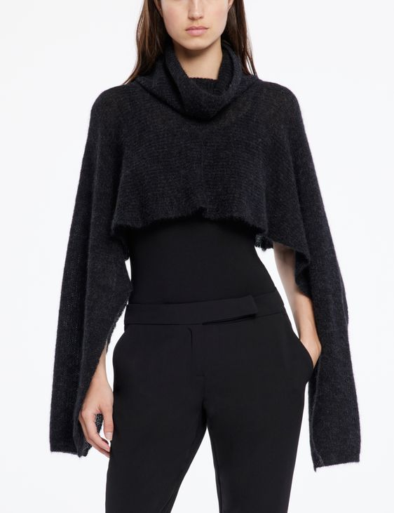 Sarah Pacini Poncho aus Baby-Alpaka