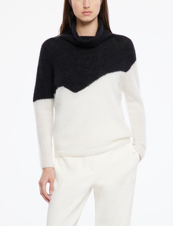 Sarah Pacini Pull mohair-mérinos - col cheminée