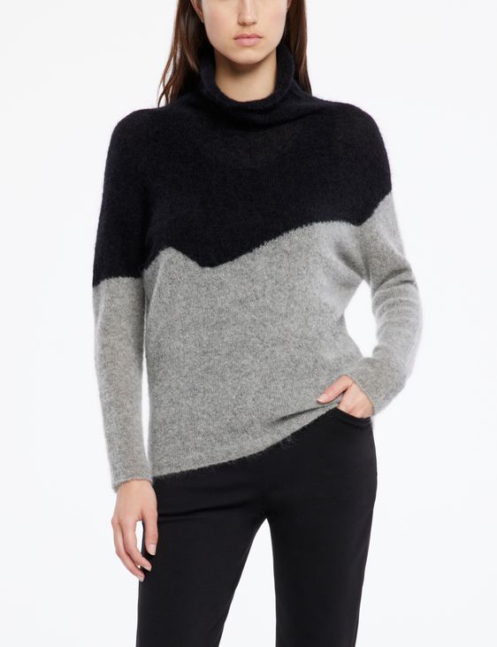 Sarah Pacini Mohair-merino sweater - funnel neck