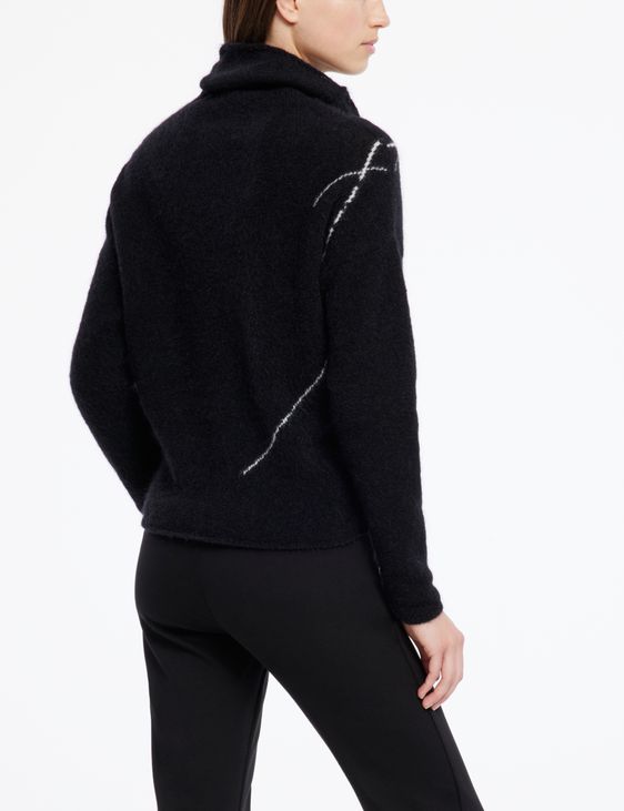 Sarah Pacini Mohair-merino sweater - fine lines