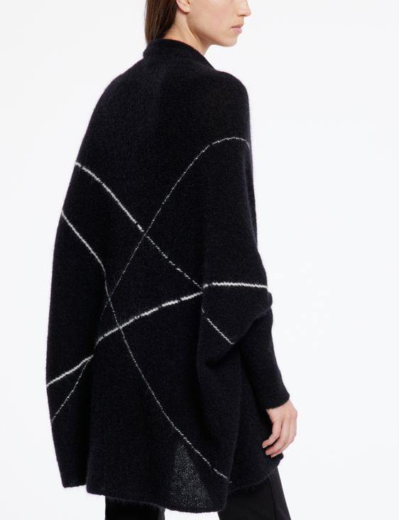 Sarah Pacini Cardigan mohair-mérinos - lignes