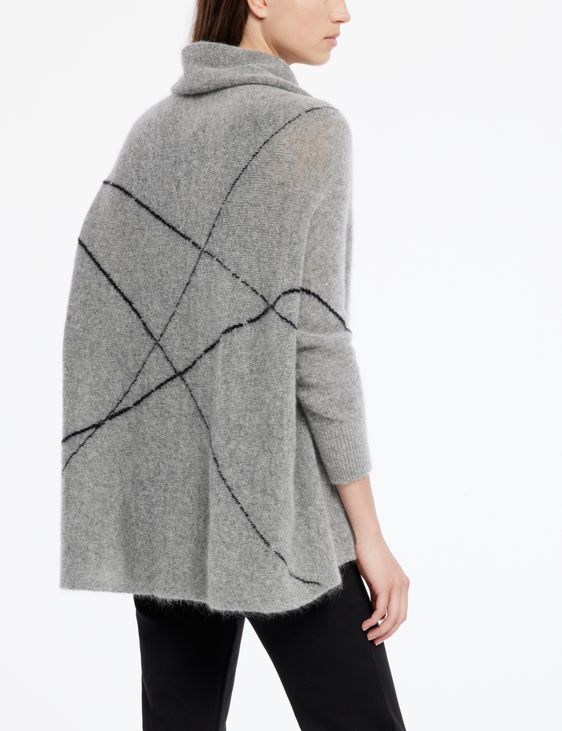 Sarah Pacini Cardigan mohair-mérinos - lignes