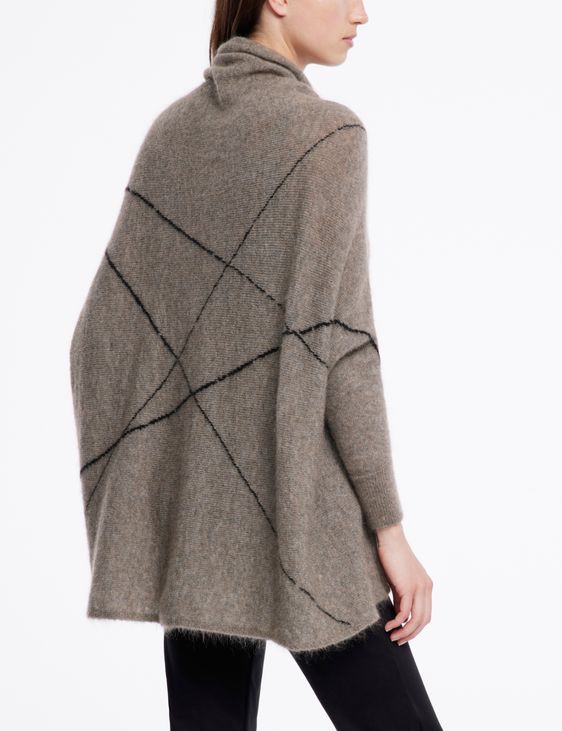 Sarah Pacini Cardigan mohair-mérinos - lignes