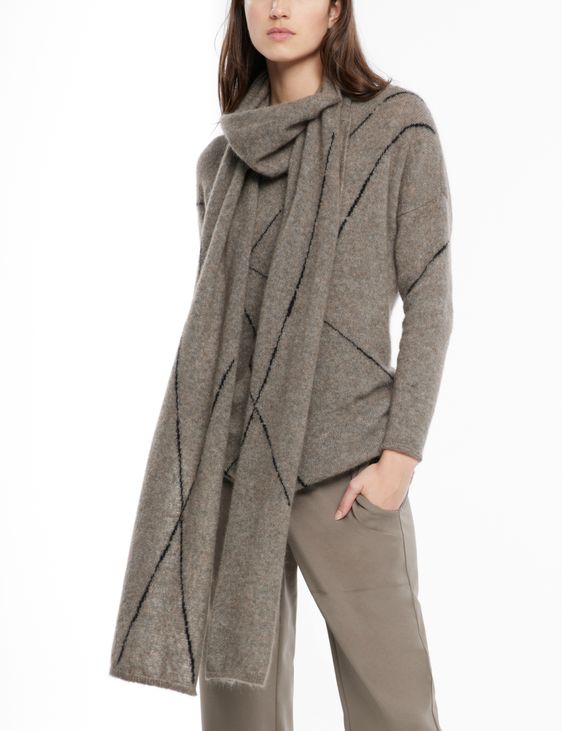 Sarah Pacini Écharpe-col - mohair-mérinos