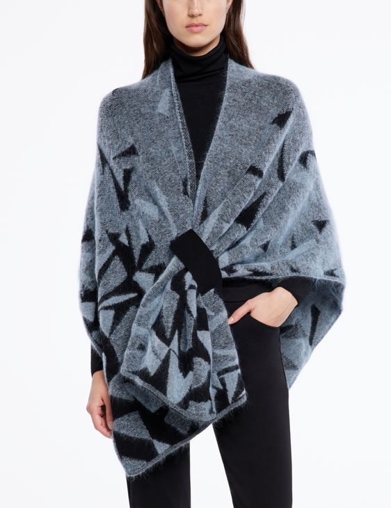 Sarah Pacini Poncho - jacquard