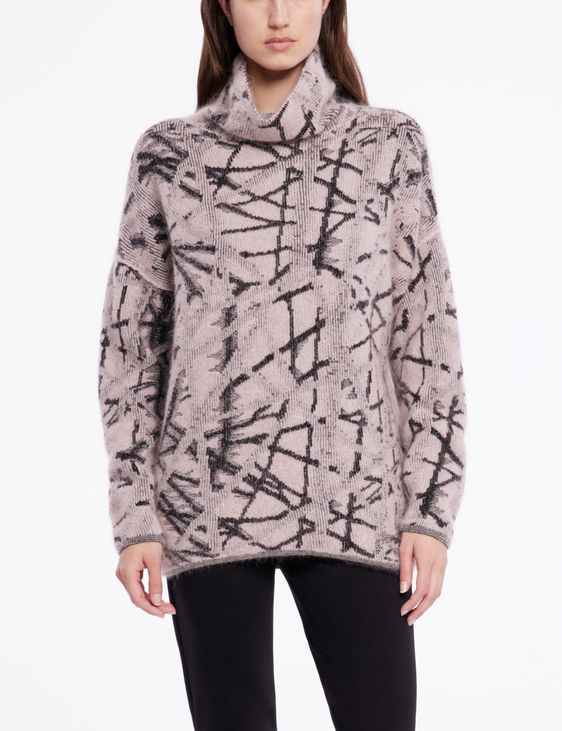 Sarah Pacini Pull ample - effet quadrillé