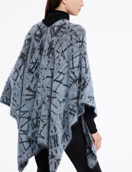 Sarah Pacini Poncho - col cheminée
