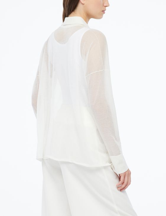 Sarah Pacini Overshirt - veil cotton