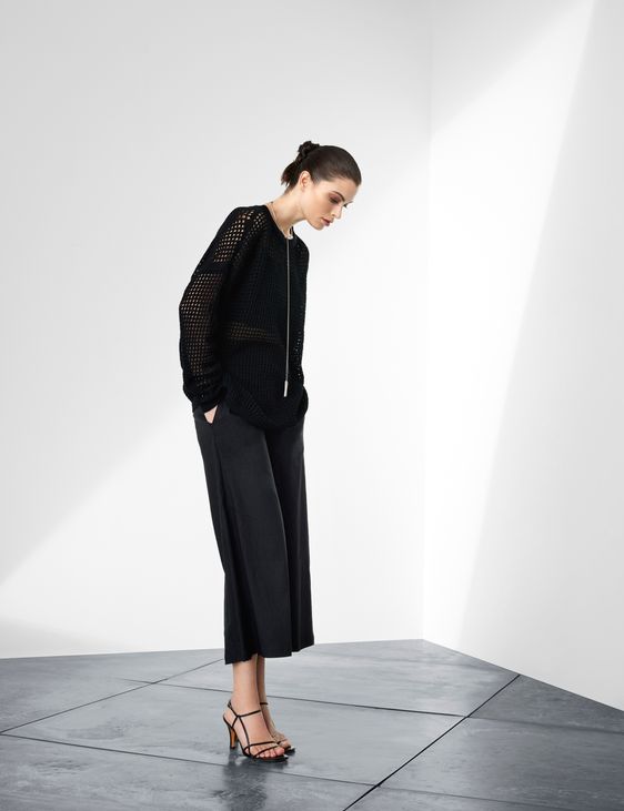 Sarah Pacini Pantalon large - en maille