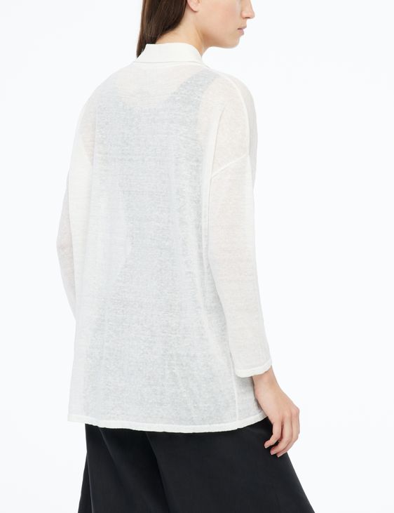 Sarah Pacini Linen shirt - intarsia