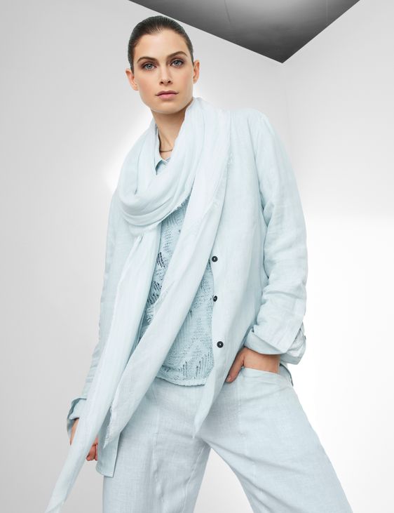 Sarah Pacini Long linen shirt