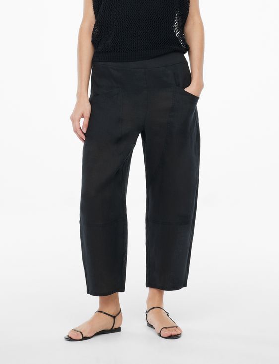 Sarah Pacini Pantalon en lin - poches
