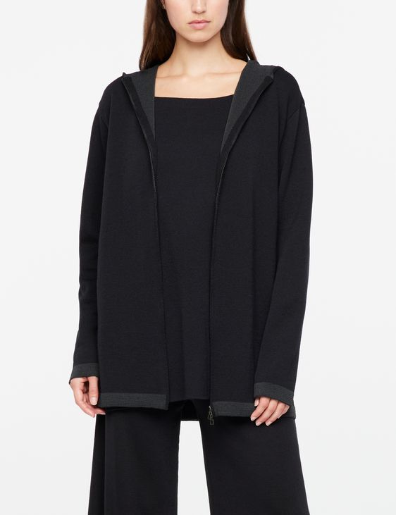 Sarah Pacini Cardigan long - à capuche