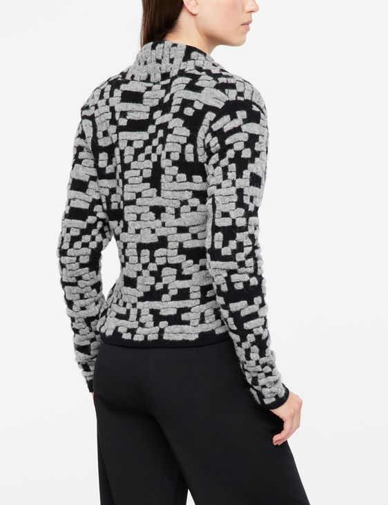 Sarah Pacini Cardigan jacquard - QR code