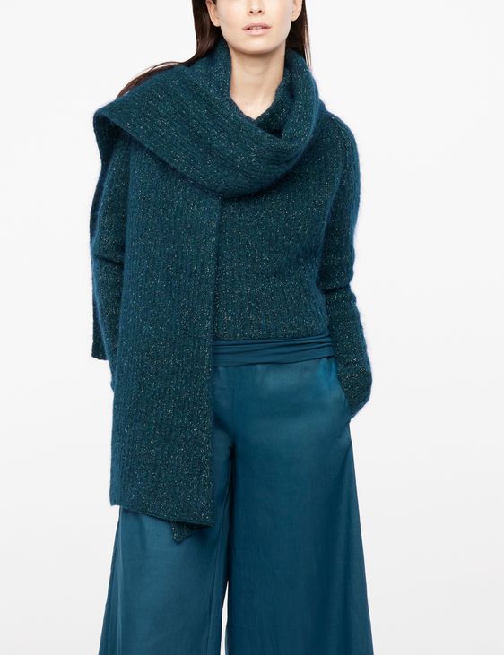 Sarah Pacini Écharpe à côtes - irisée