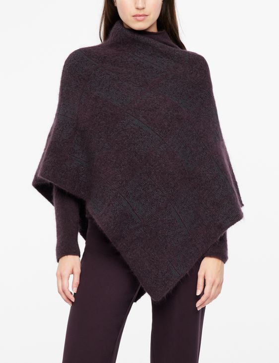 Sarah Pacini Poncho fermé - jacquard
