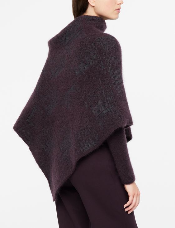 Sarah Pacini Poncho fermé - jacquard