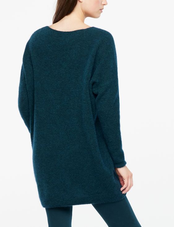 Sarah Pacini Pull col en V - mohair-mérinos