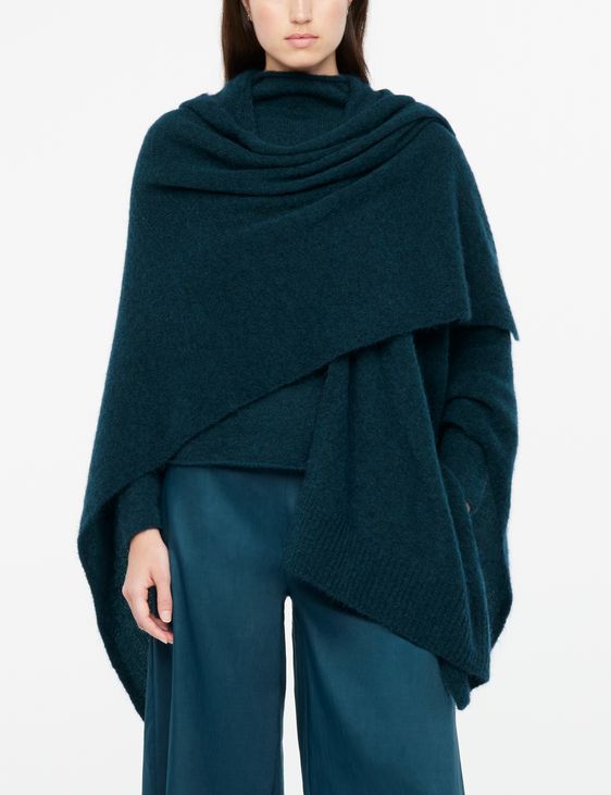 Sarah Pacini Poncho - capuche