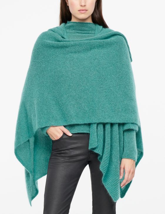 Sarah Pacini Poncho - capuche