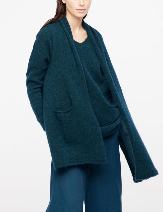 Sarah Pacini Écharpe-châle - Mohair-mérinos