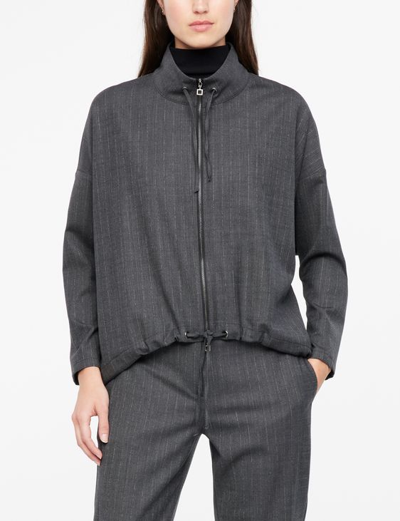 Sarah Pacini Veste en gabardine - rayures