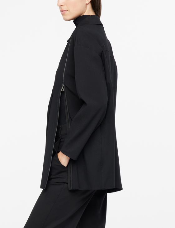 Sarah Pacini Veste zippée - asymétrique