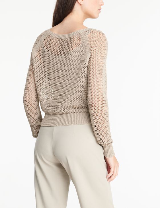 Sarah Pacini Mesh sweater - cropped