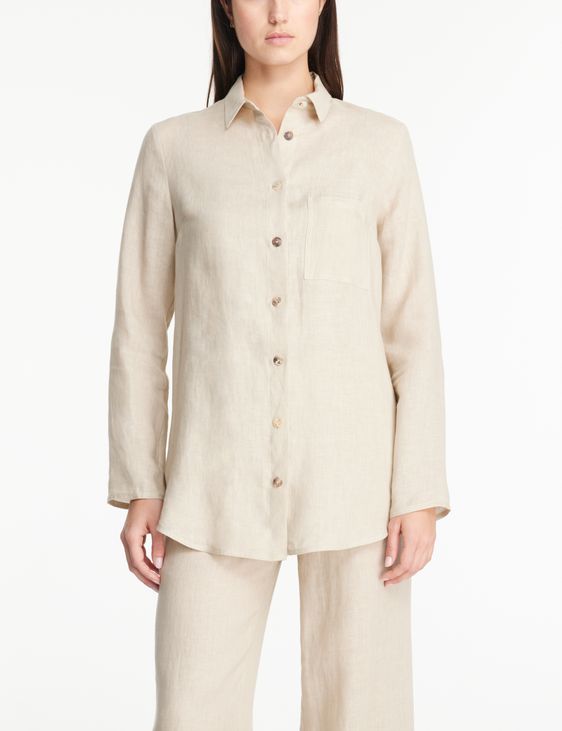 Sarah Pacini Timeless linen shirt