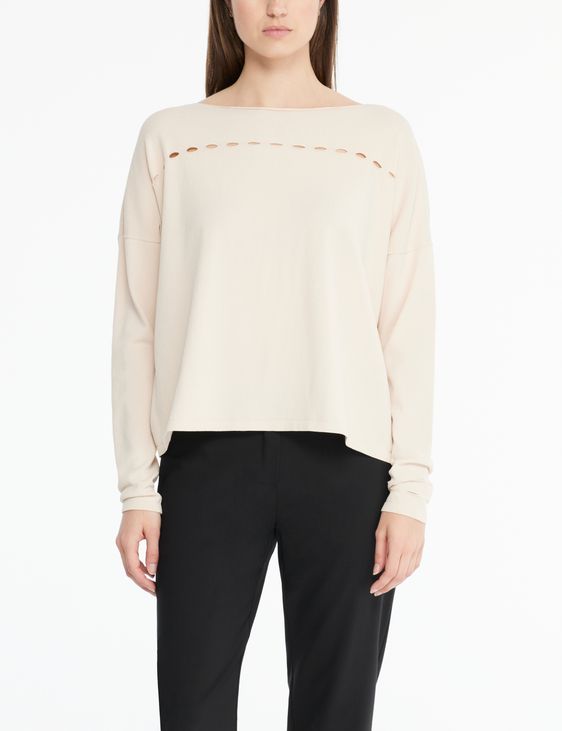 Sarah Pacini Openwork sweater - boatneck