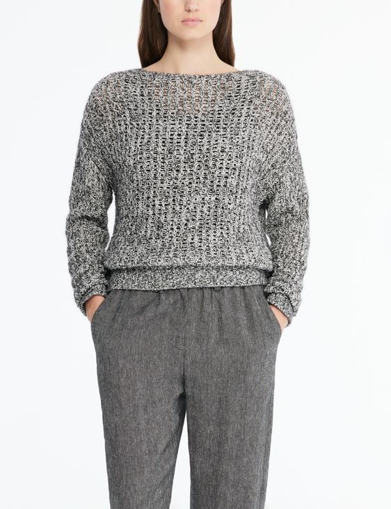 Sarah Pacini Sweater - fishnet knit