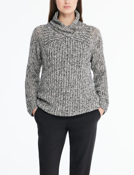 Sarah Pacini Long sweater - fishnet knit