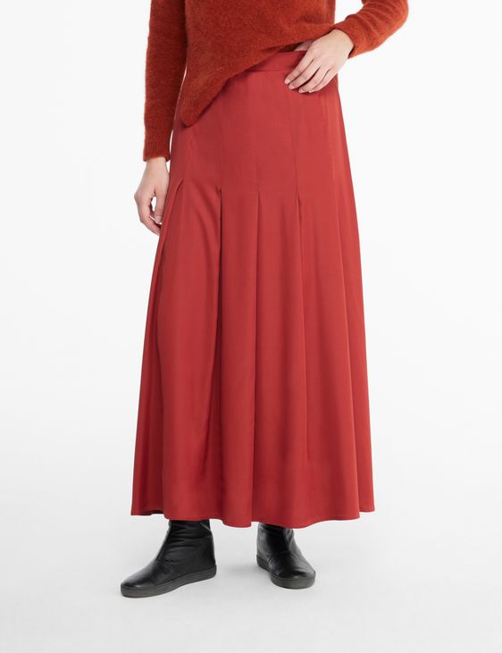 Sarah Pacini Flair skirt - satin wool