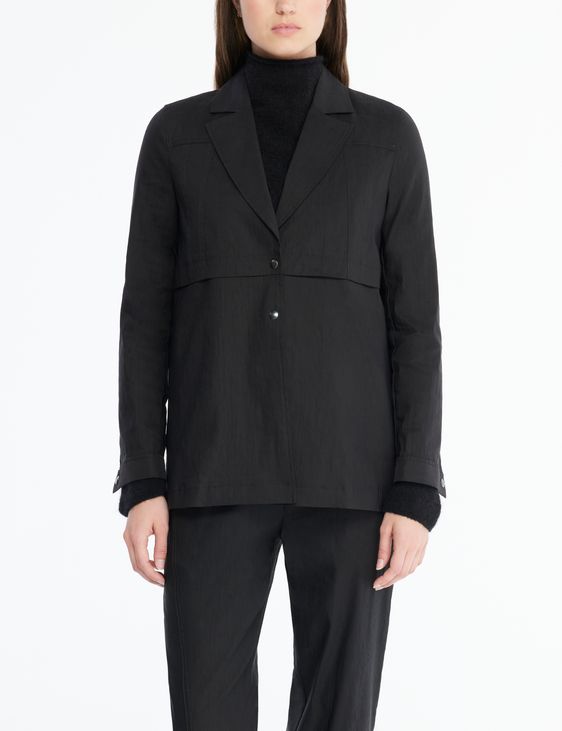 Sarah Pacini Linen jacket - denim dream