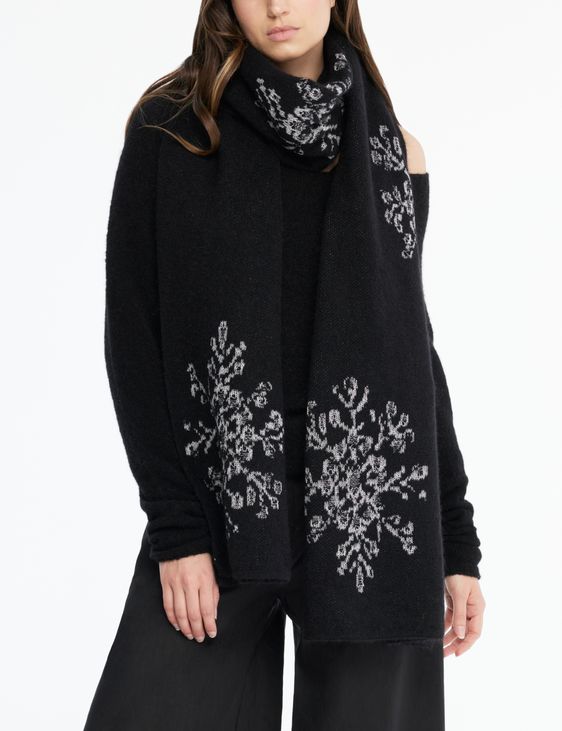 Sarah Pacini GenderCOOL scarf - snowflake jacquard