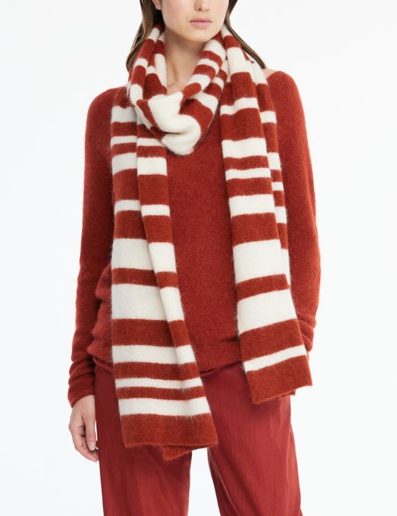 Sarah Pacini GenderCOOL knit scarf - stripes