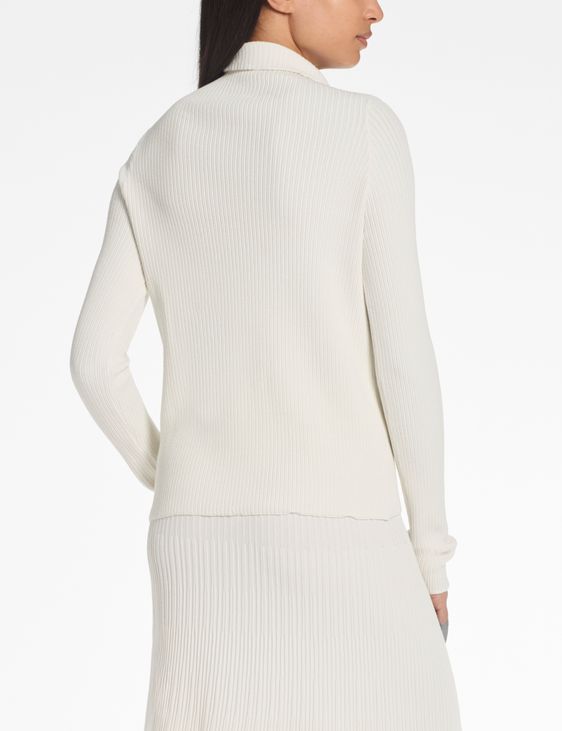 Sarah Pacini Asymmetrischer Pullover – originelles Bündchen