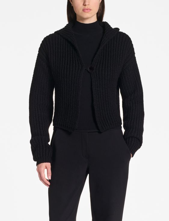 Sarah Pacini Cropped cardigan – rib expressions